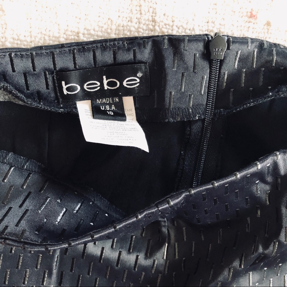 Bebe Shiny Wide Leg Trousers - Picture 3 of 8